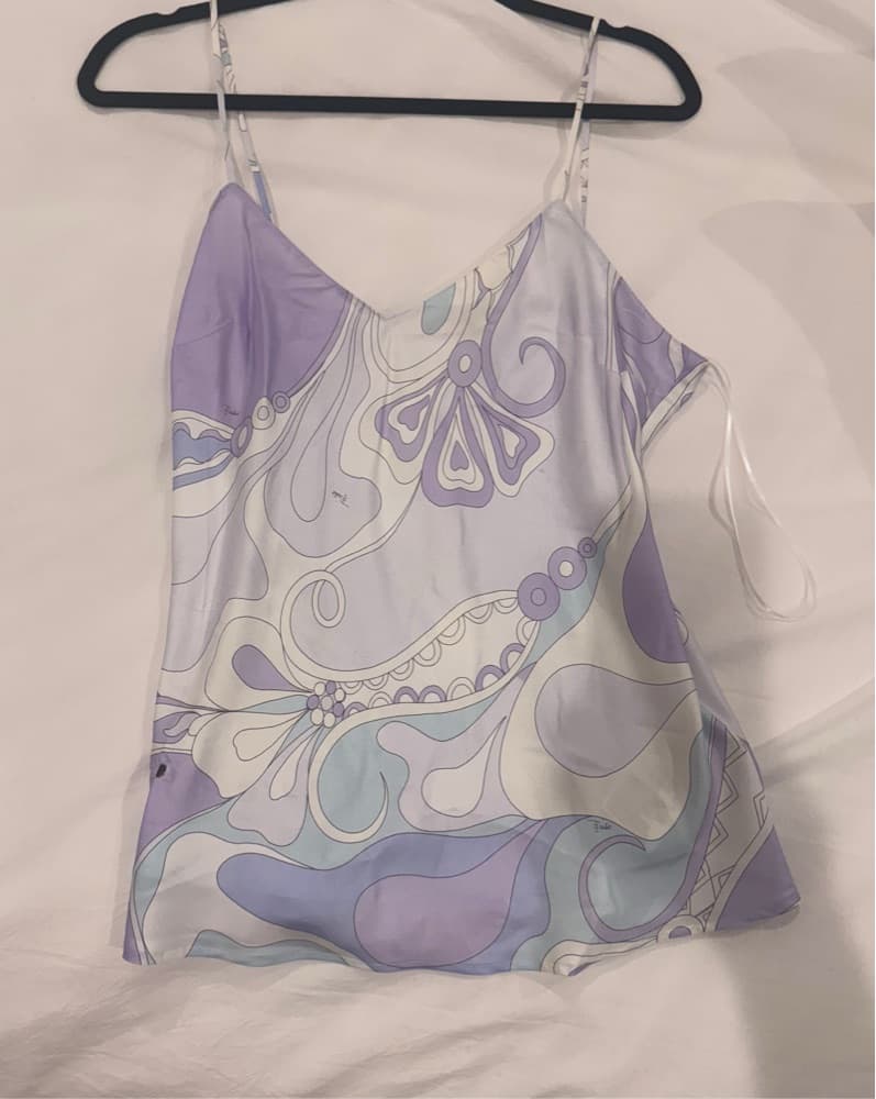 Pucci Orxhider Silk Cami Tank Top set with shorts  - Image 2