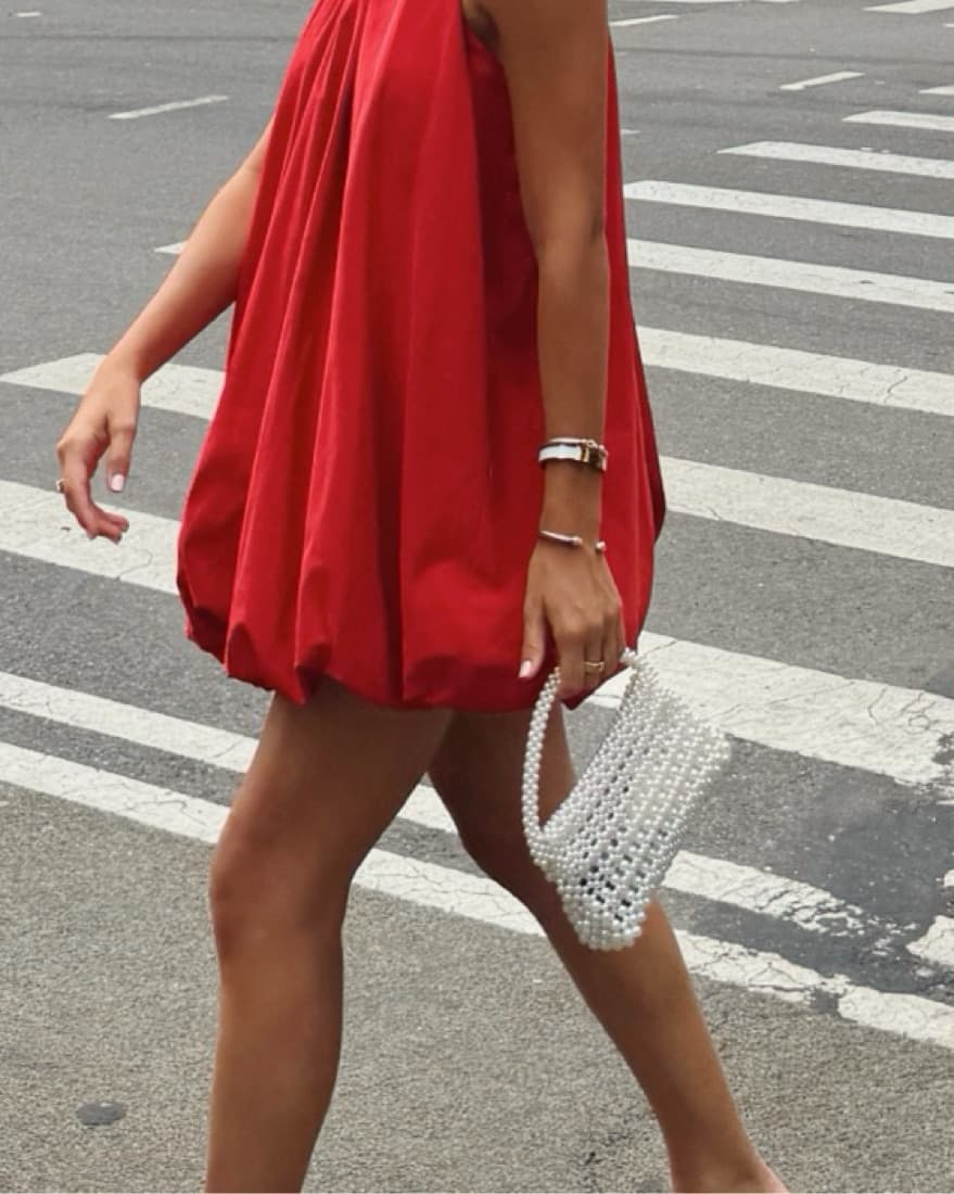 Red Bubble Dress - Image 1