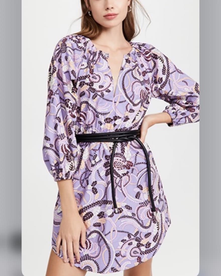 A.L.C. Purple Rosanna Mini Dress  - Image 1