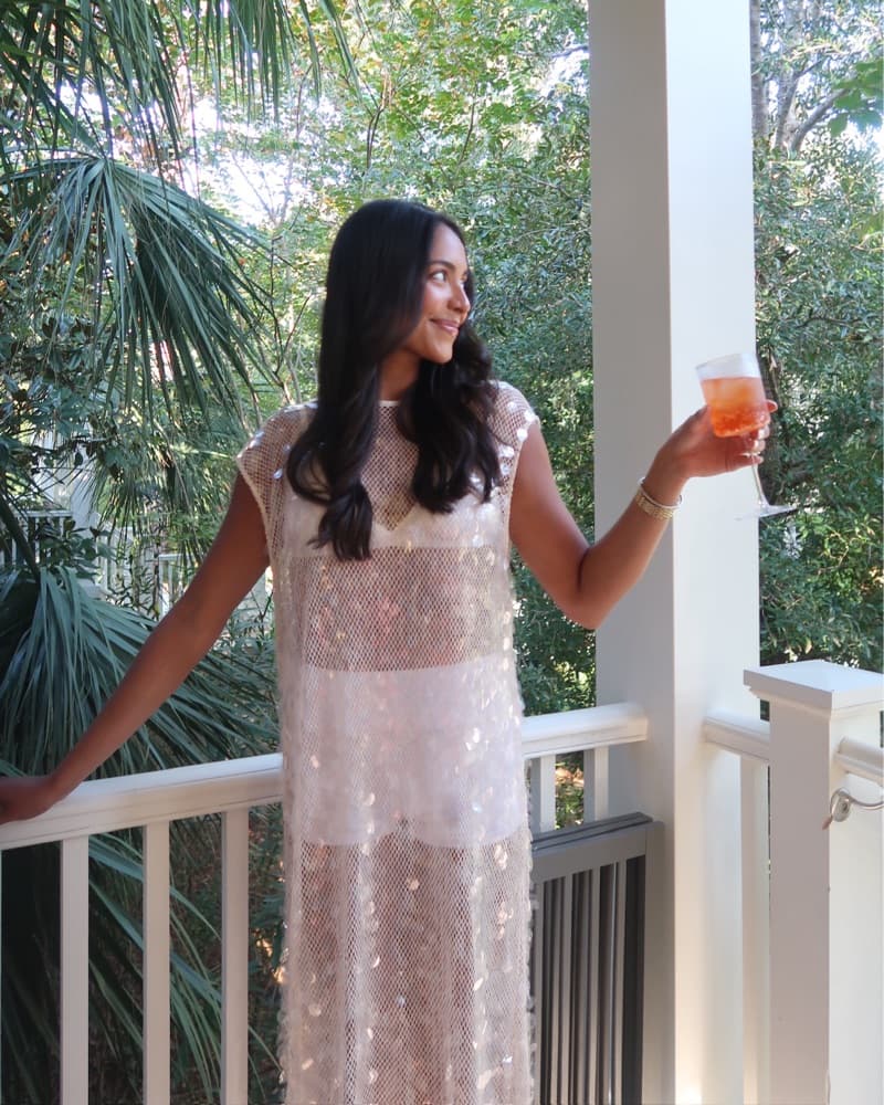 VRG GRL ASTRID SEQUIN MAXI DRESS - Image 3