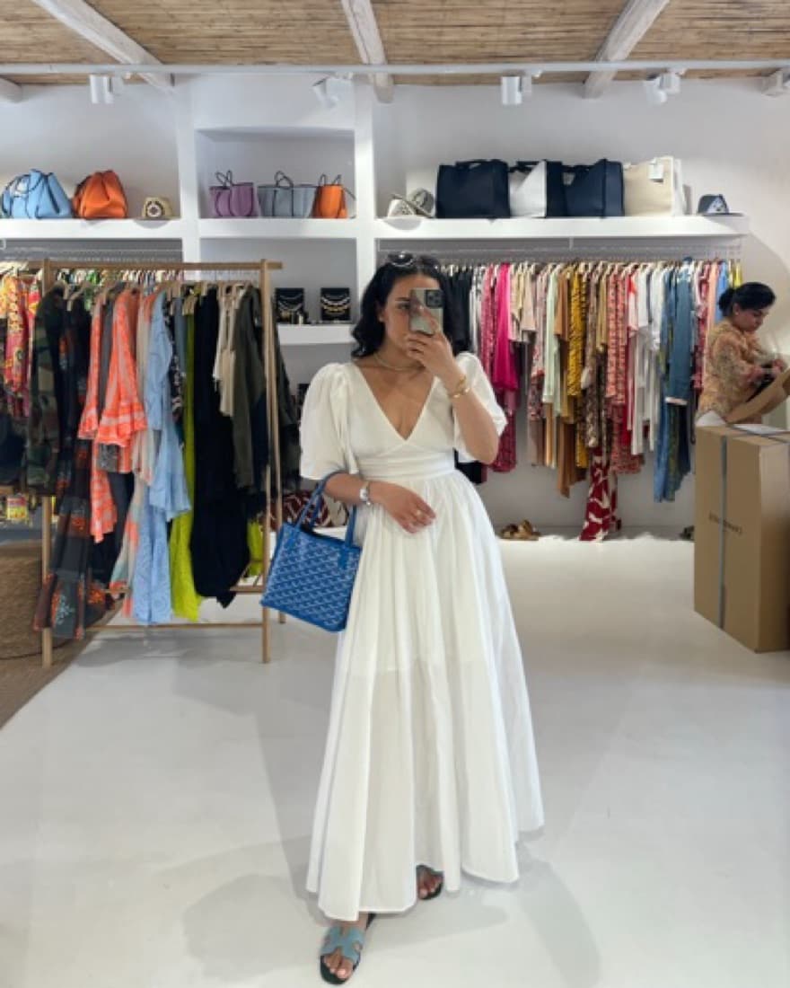 Rhode White Maxi Dress - Image 1