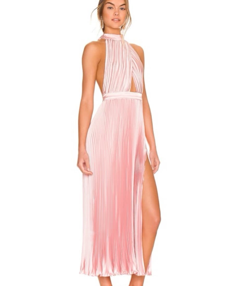 Renaissance Split Gown, XS in Light Pink - Image 2