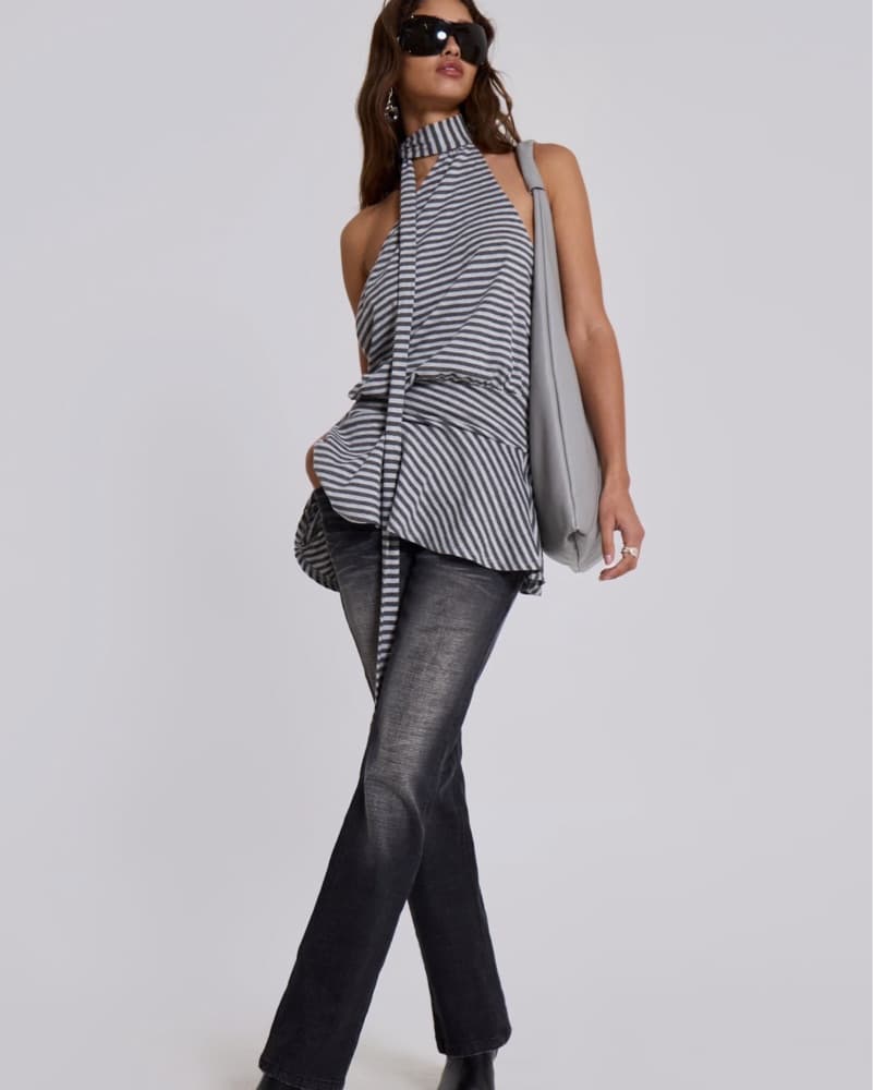 Jaded London Striped Halter Dress - Image 3