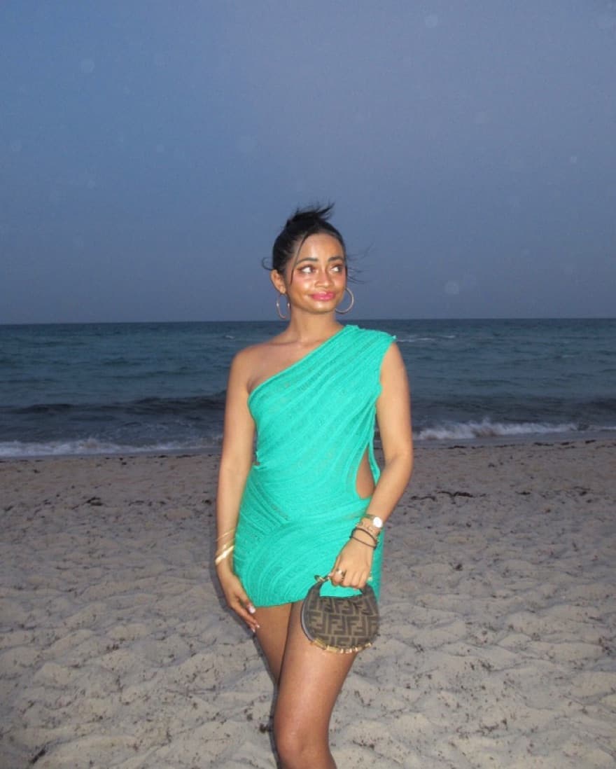 Green Knitted Dress - Image 2