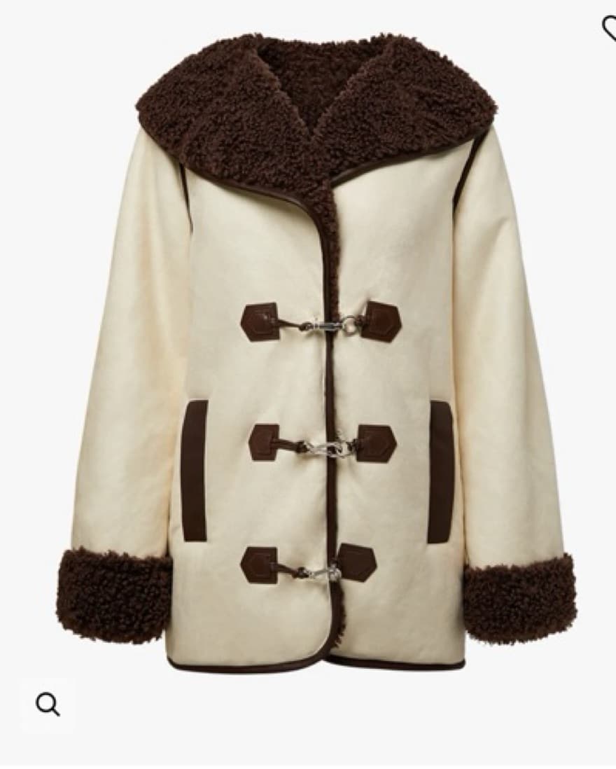 Faux Suede Bonded Sherpa Toggle Jacket - Image 3