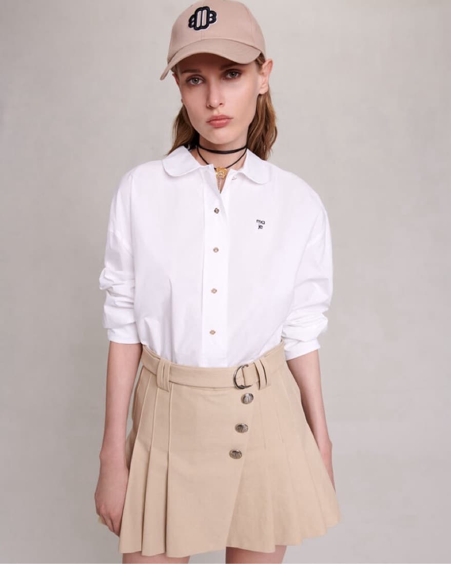 Maje Pleated skirt - Image 1