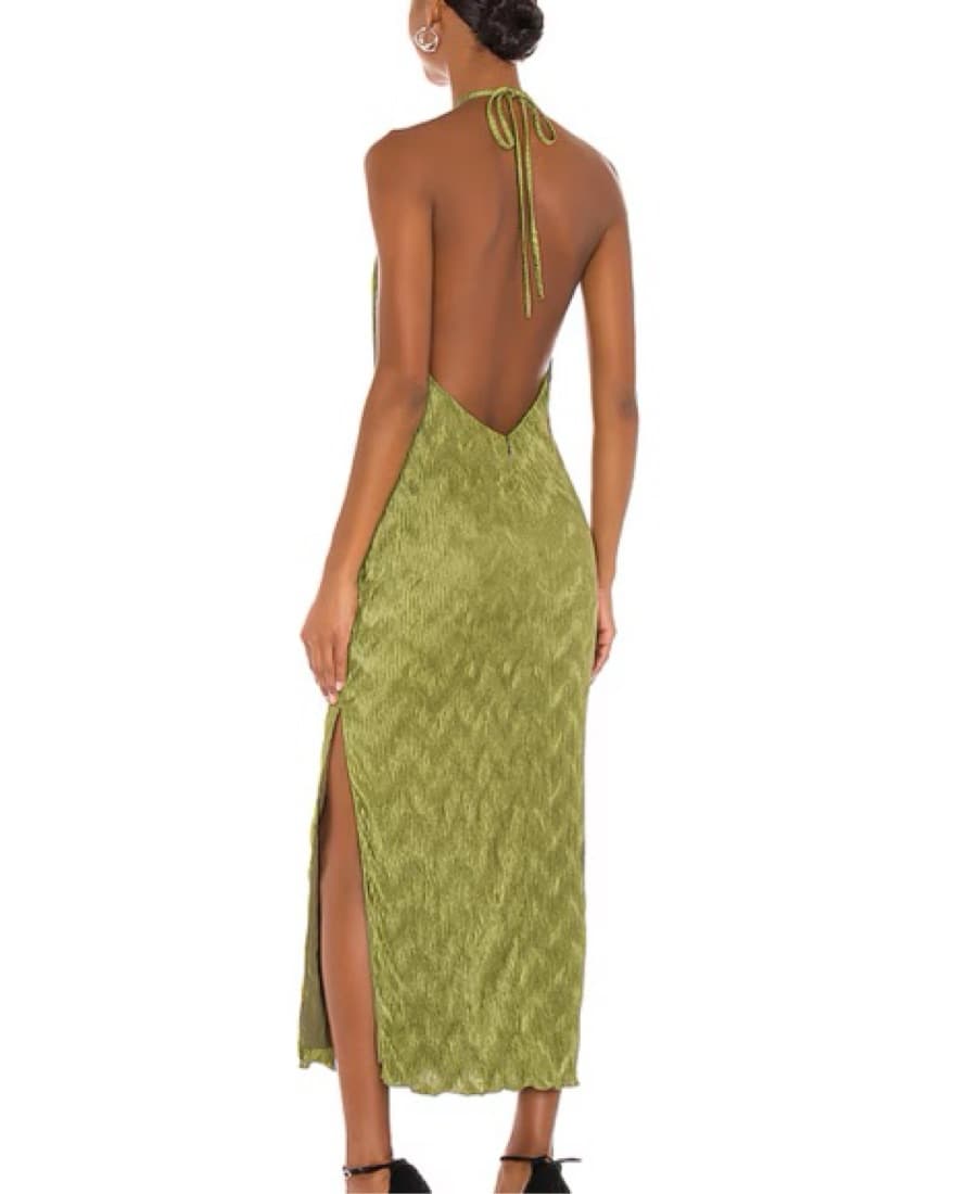 x REVOLVE Frederick Dress in Olive Green - Image 3