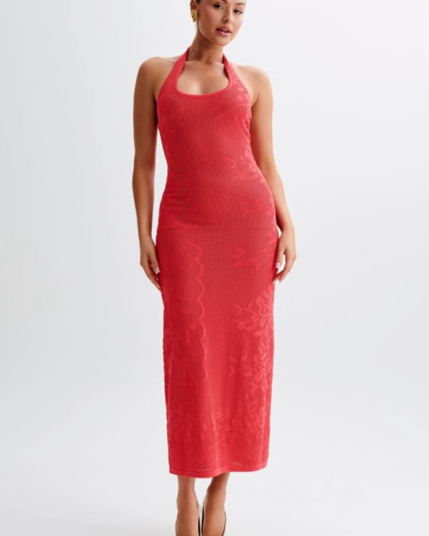Patrizia Knit Halter Maxi Dress - Image 1