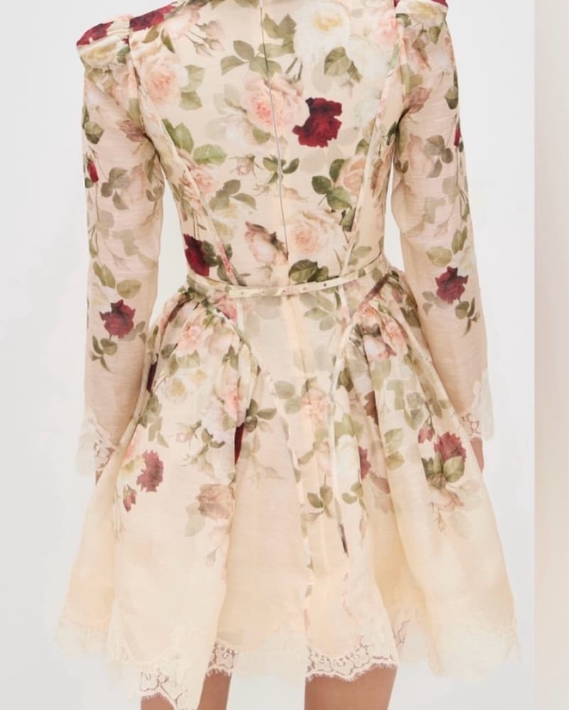 Zimmermann Floral Puff Sleeve Dress - Image 2