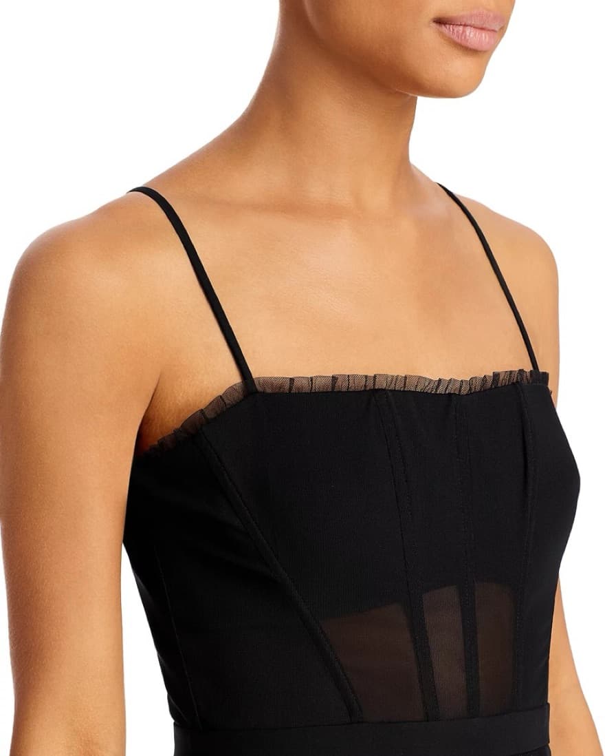 BCBGMAXAZRIA Corset Tulle Gown - Image 3