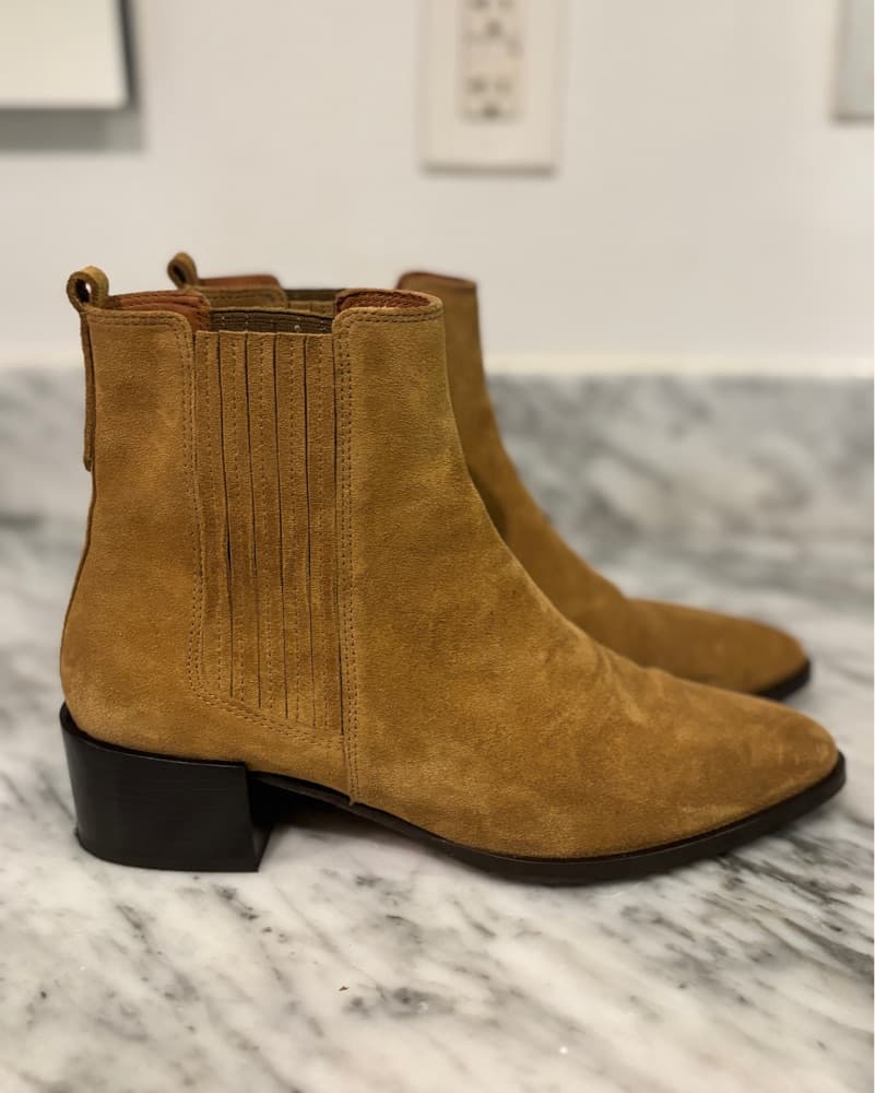 Chic Suede Chelsea Ankle Boots - Image 1