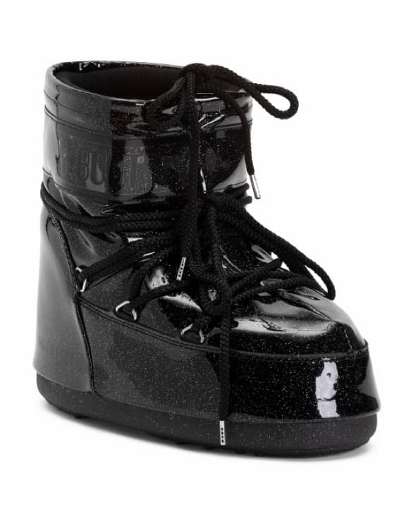 Moon Boots Icon Low Black Glitter 39/41 - Image 1