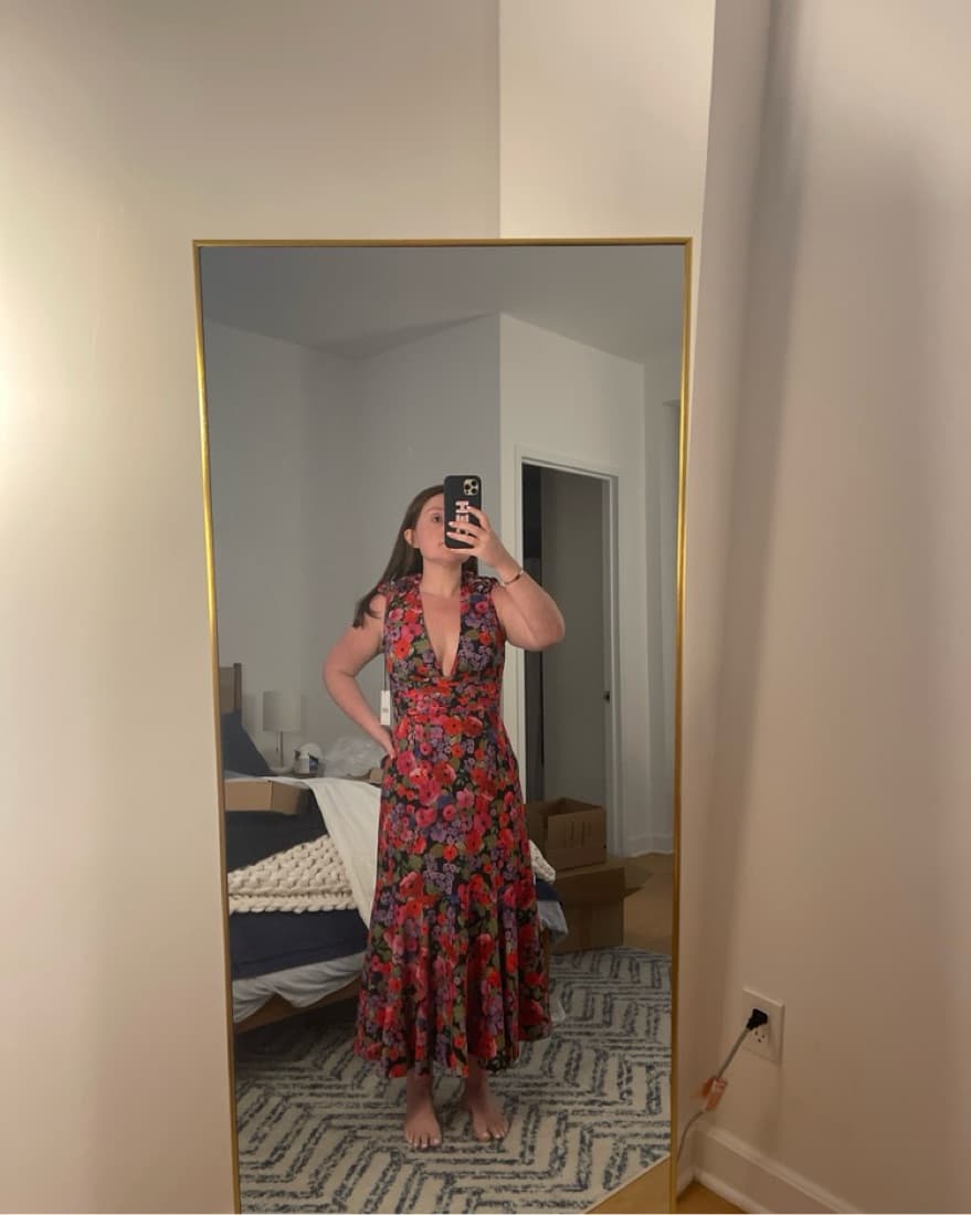 Amur Sorena Deep V Dress  - Image 4