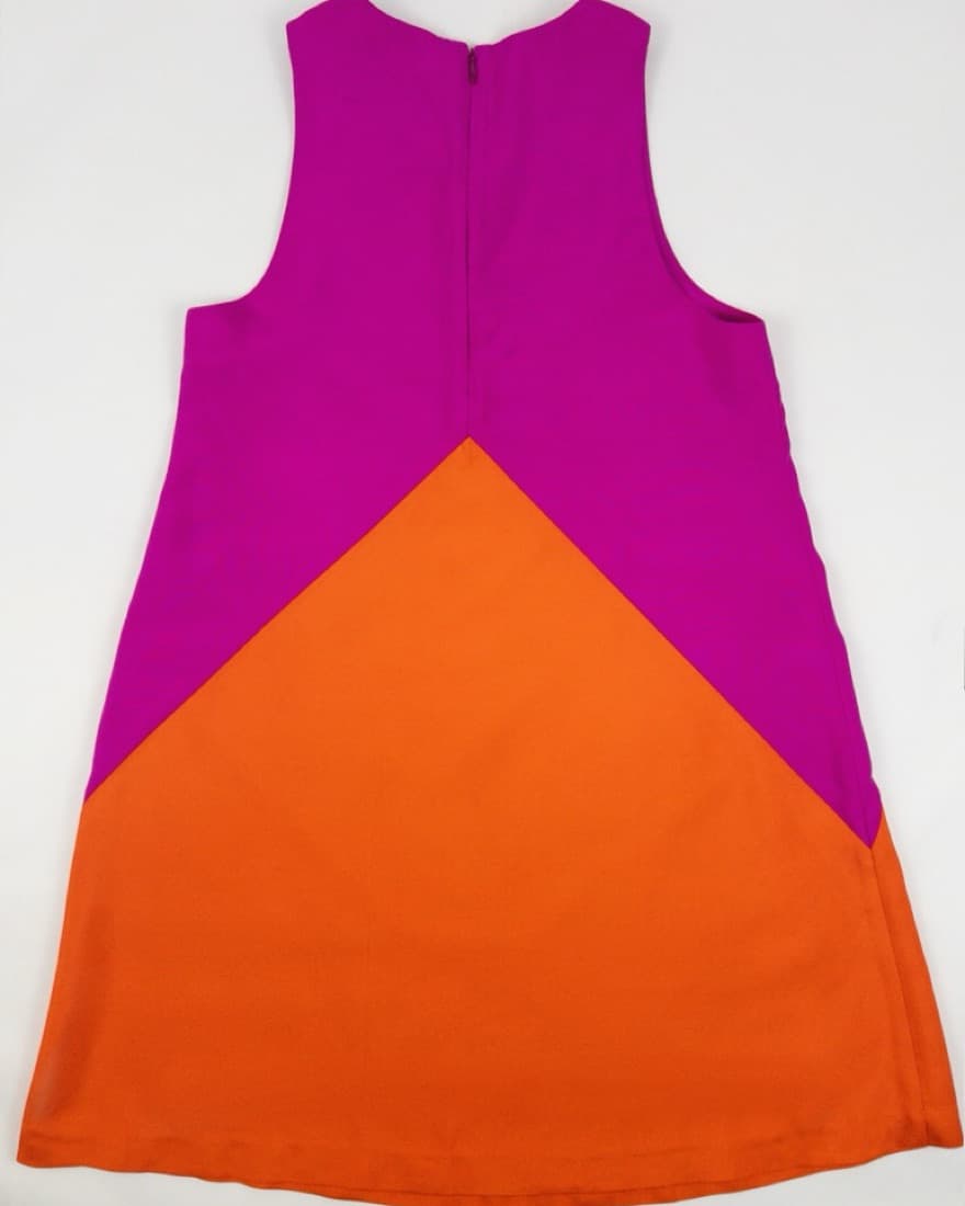 LISA PERRY COLOR BLOCK SILK DRESS -BRAND - Image 3