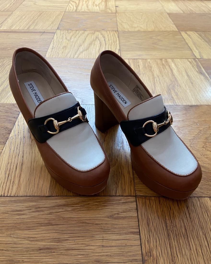 Platform Cinderella Heeled Loafers  - Image 1