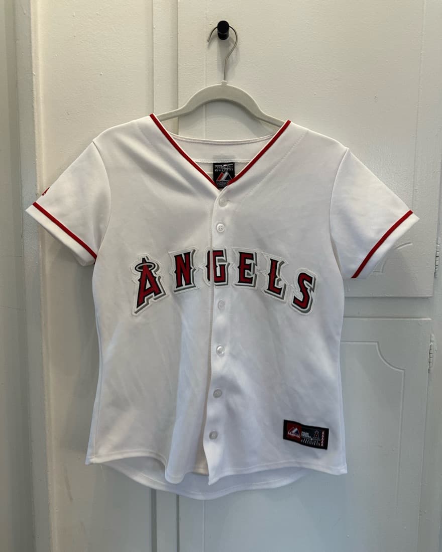 Women’s Button Up Angels Jersey - Image 1