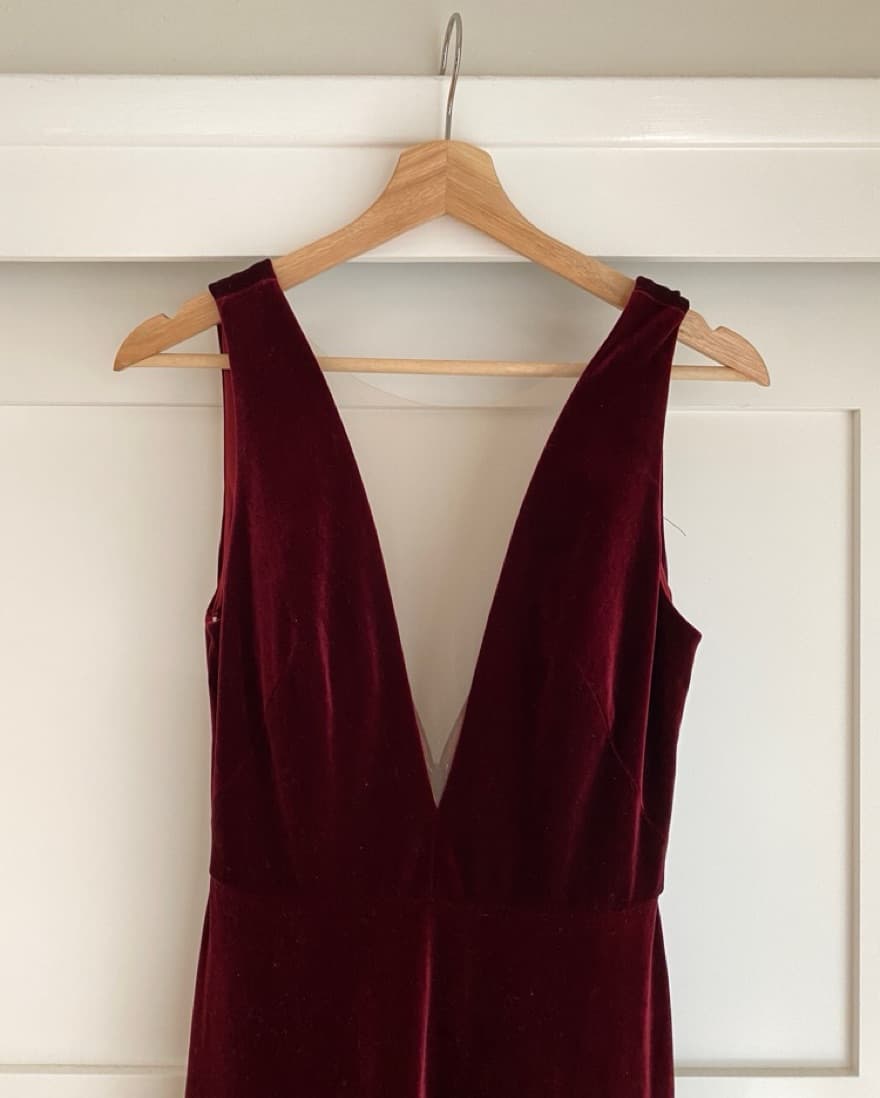 Jenny Yoo Velvet Logan Gown - Image 3