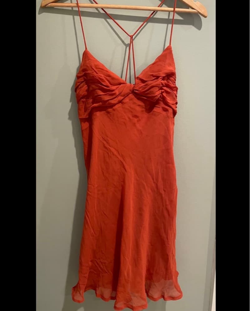 Burnt Orange Mini Dress - Image 1