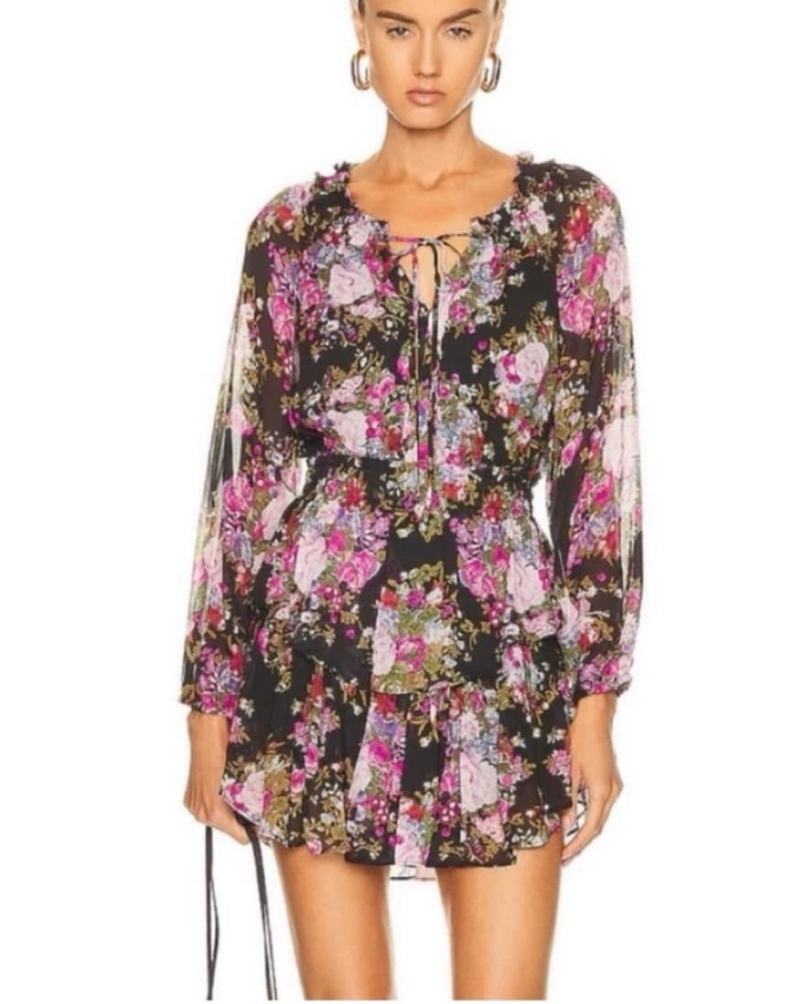 LoveShackFancy Popover Long Sleeve Dress - Image 1
