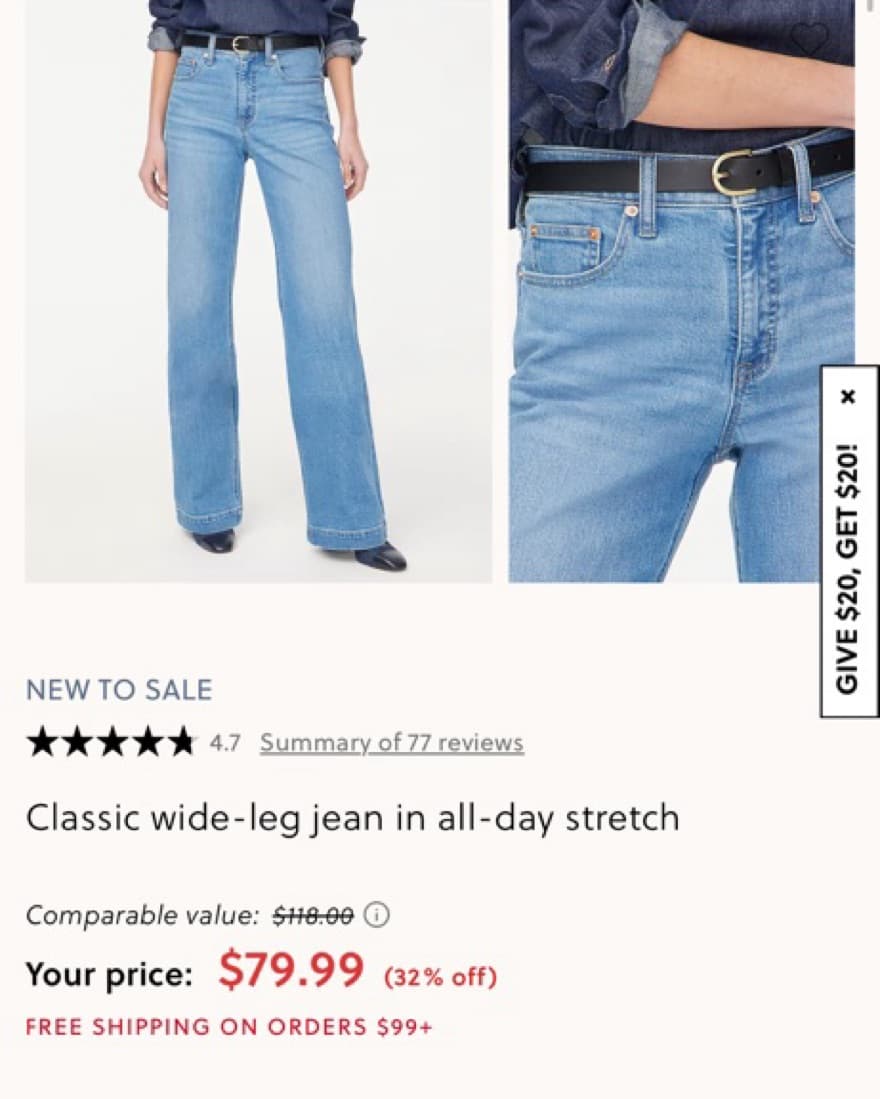 J. Crew Classic Wide-Leg Jeans - Image 4