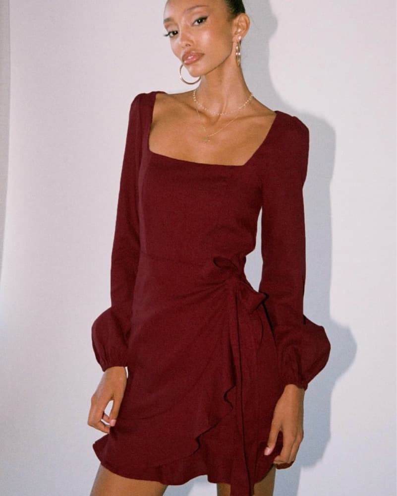 Red Princess Polly Mini Dress - Image 1