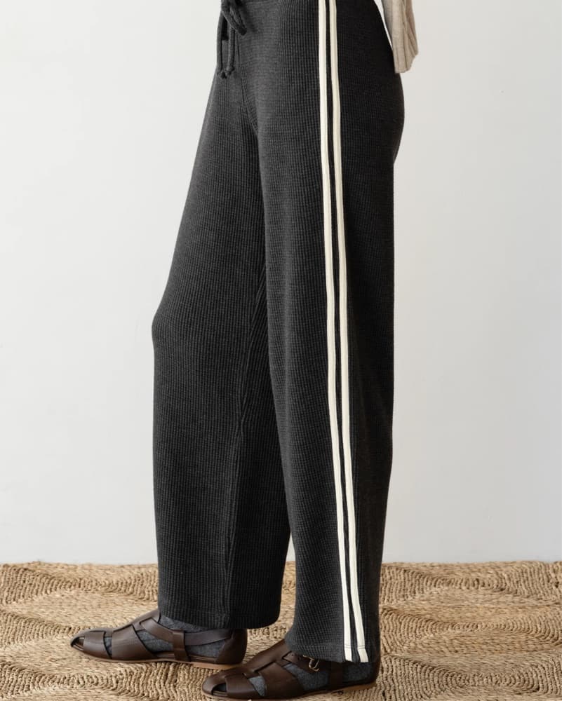 Donni Thermal Crop Pant Charchoal - Image 2