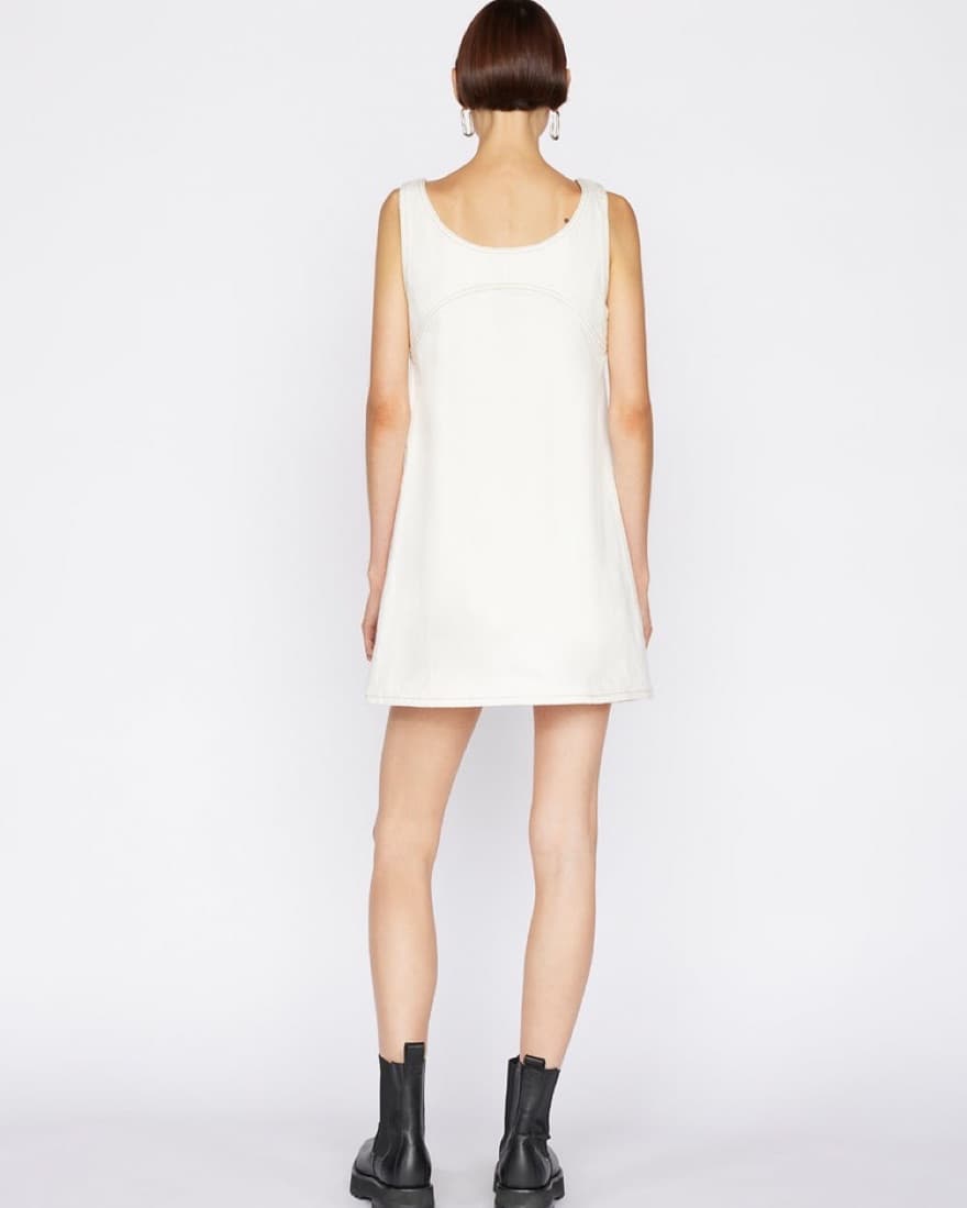 FRAME Micro Flare Denim Dress - Image 4