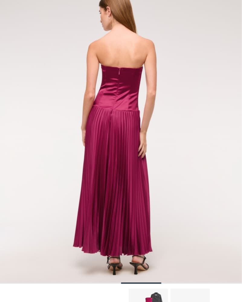 dark pink drop waist dress  - Image 2