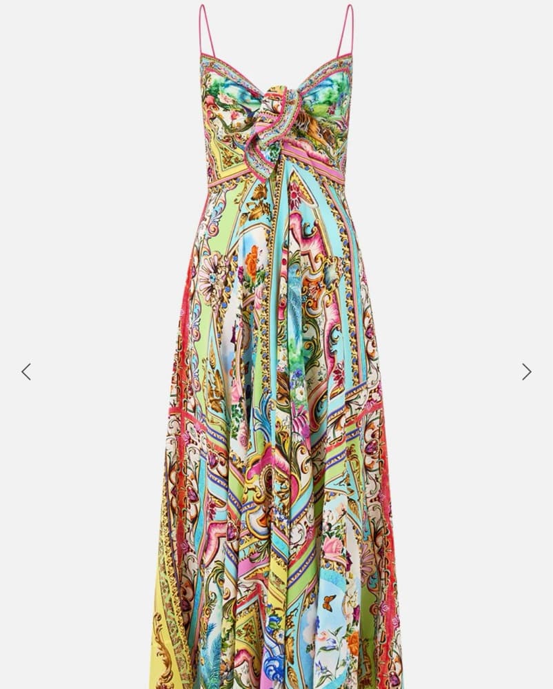 Camilla printed Dress With Tie Front - Image 1