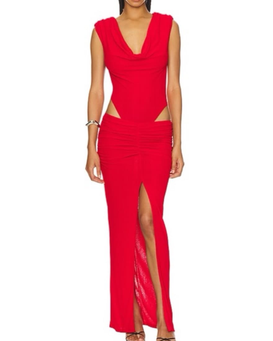 Maxi Dress In Red - Image 1