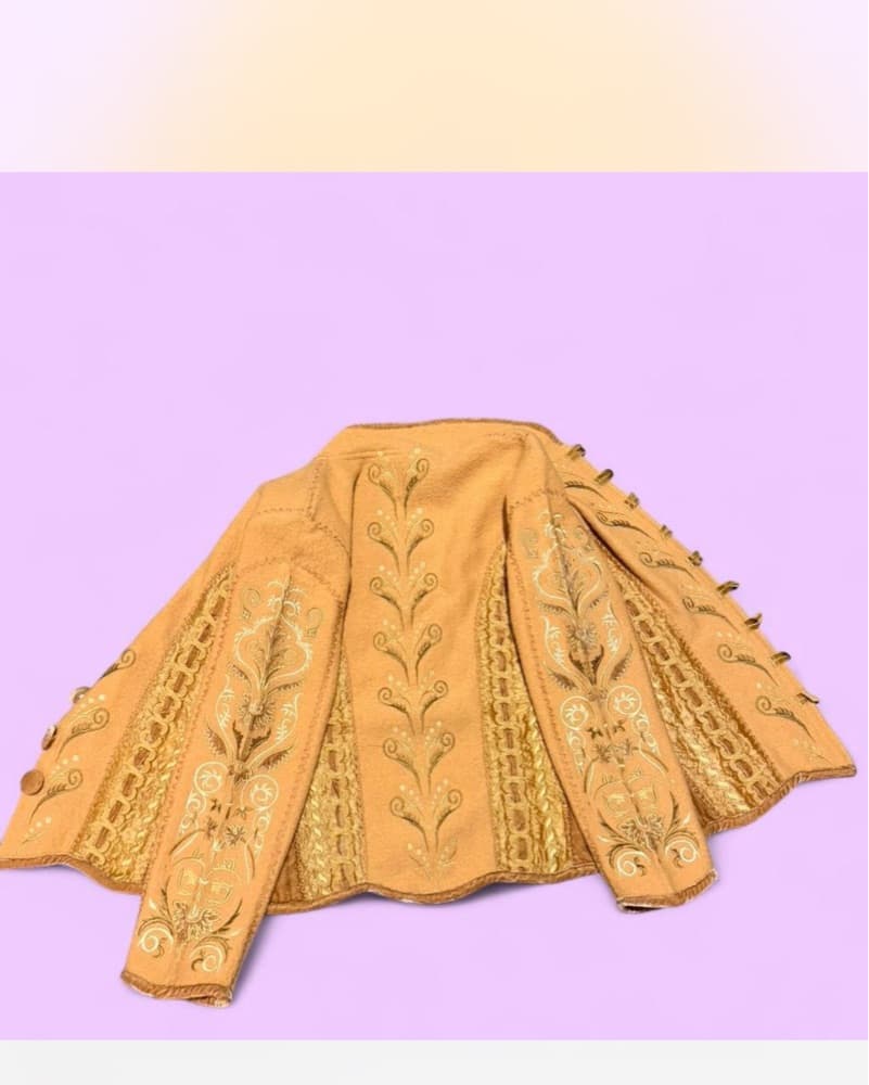 Ornate Golden Embroidered Jacket - Image 2
