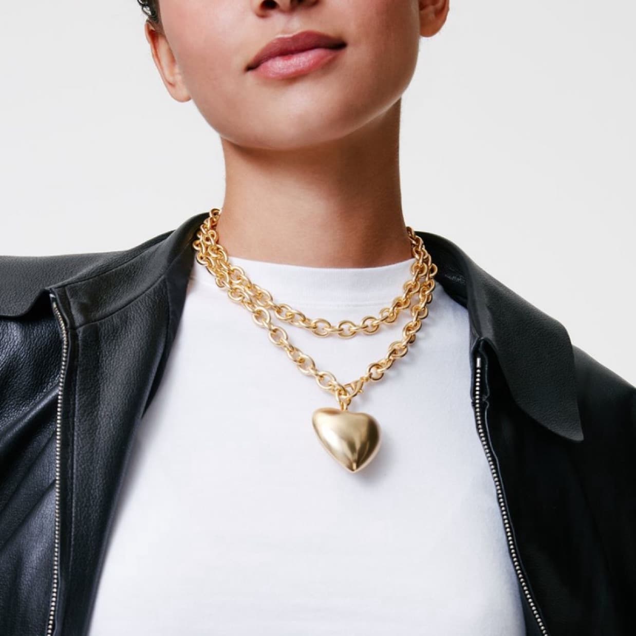 Roxanne Assoulin Puffy Heart Necklace - Image 4
