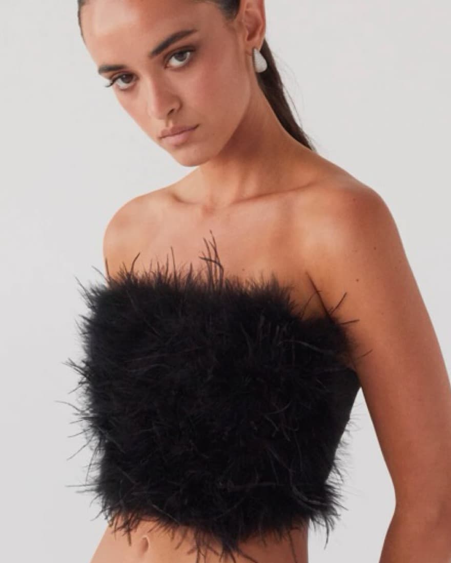Peppermayo Feather Crop Top - Image 6