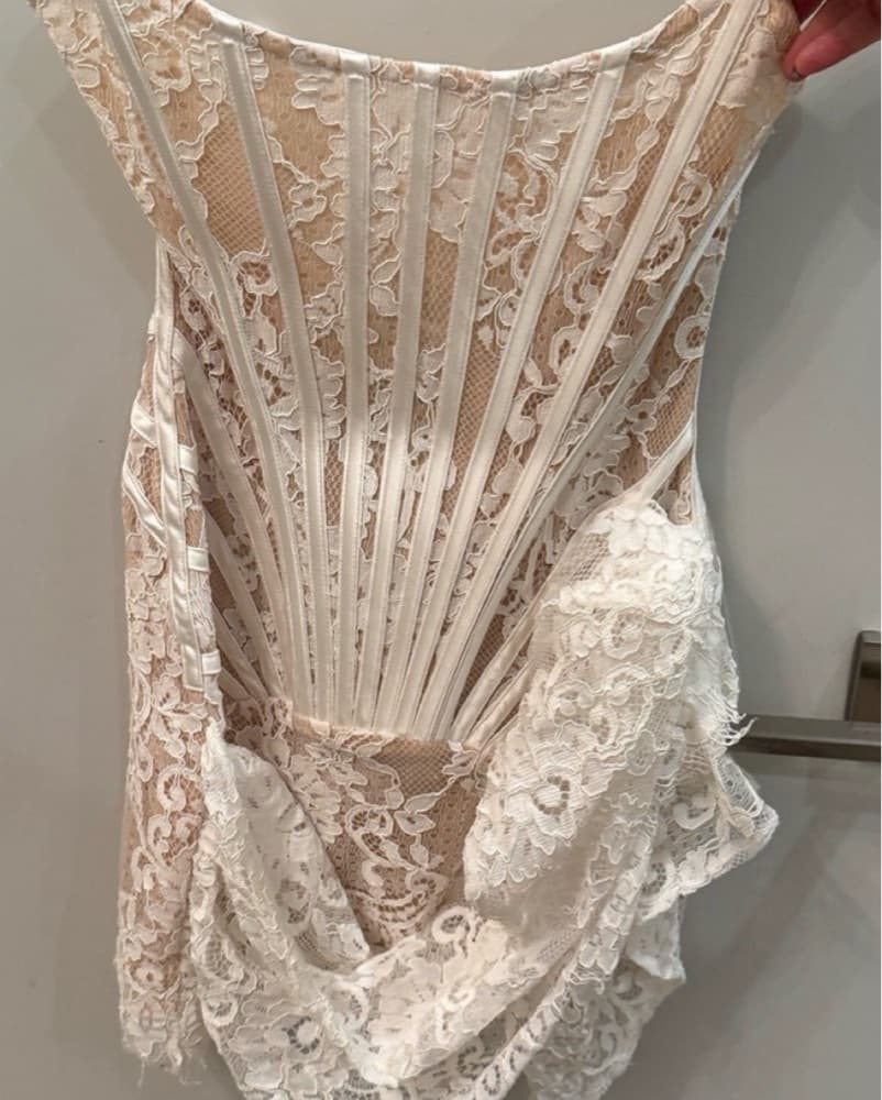 White Lace Corset Dress From Heiress  - Image 4