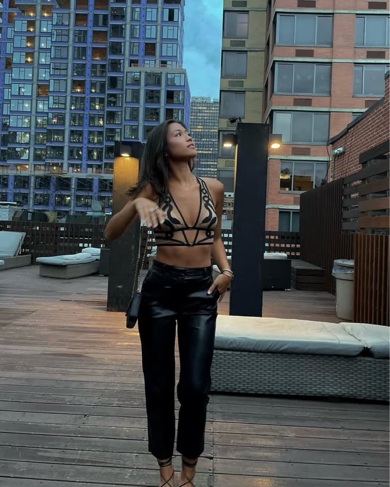 Sheer Medusa Bralette Crop Top - Image 3
