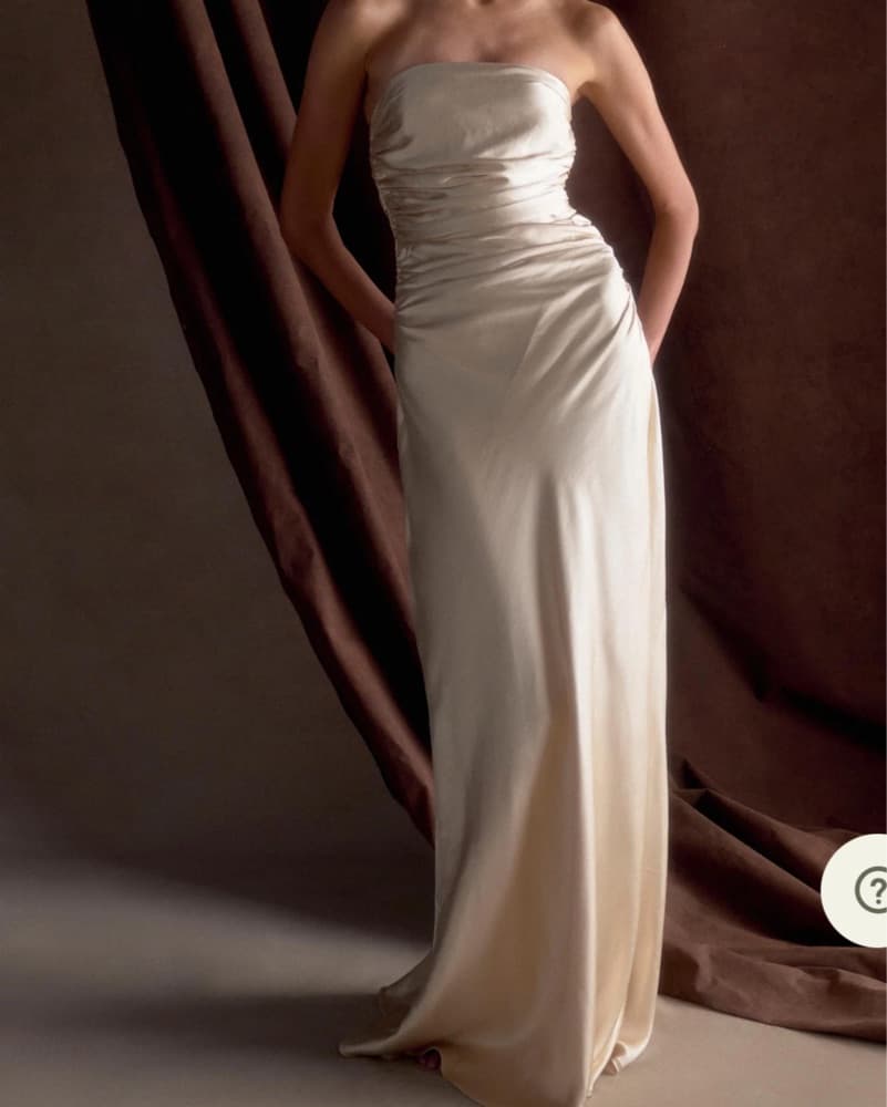 Meshki Strapless Satin Gown- Bridesmaid  - Image 1