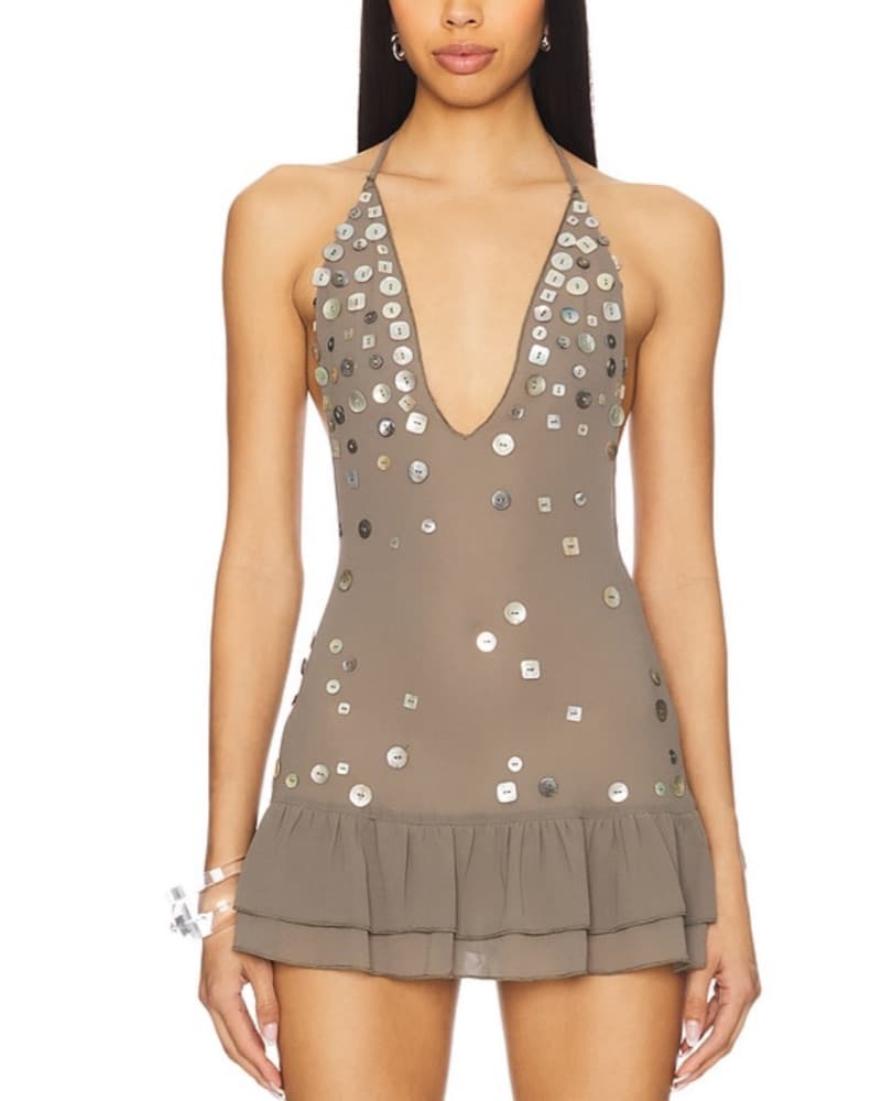Jaded London Embellished Mini Dress - Image 1
