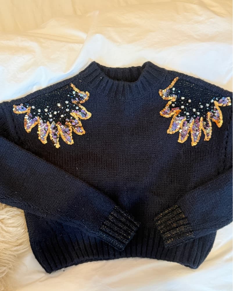 Scotch & Soda Sequin Wool Sweater - Image 1