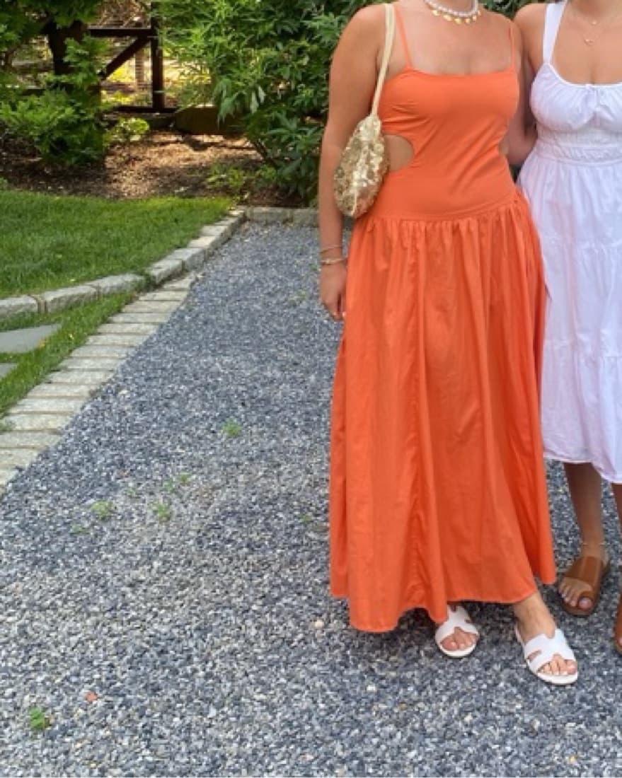 Abercrombie Orange Maxi Dress - Image 2