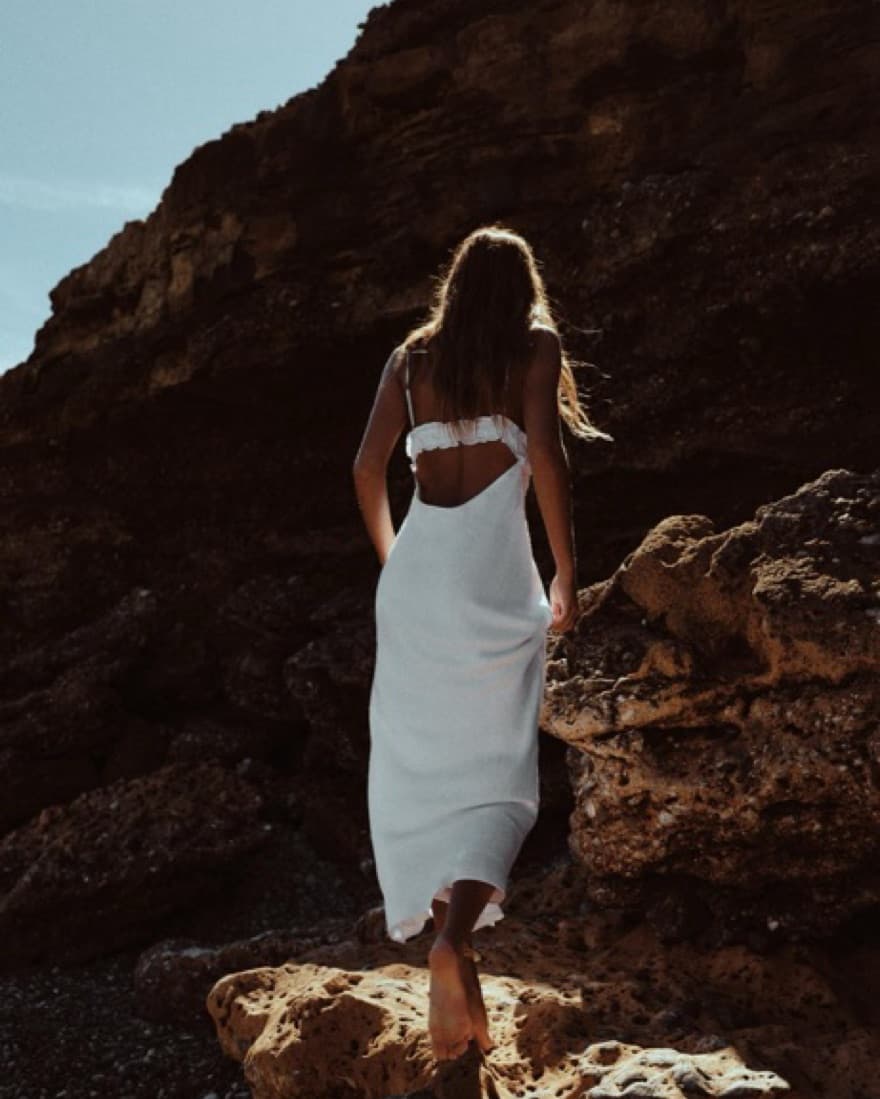 White Midi Dress - Image 3