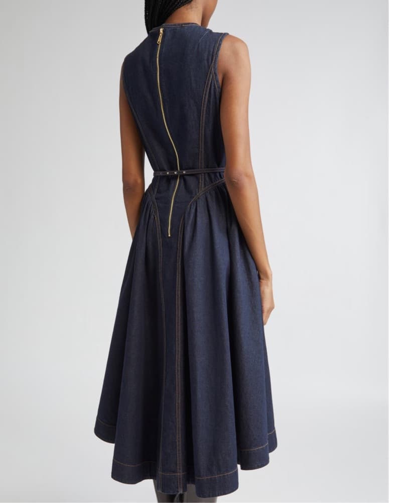 Zimmermann DENIM Night Ski Belt Midi Dre - Image 3