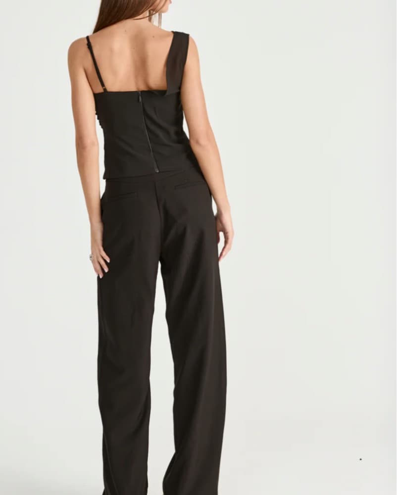 Charcoal Davina Top In Black  - Image 3