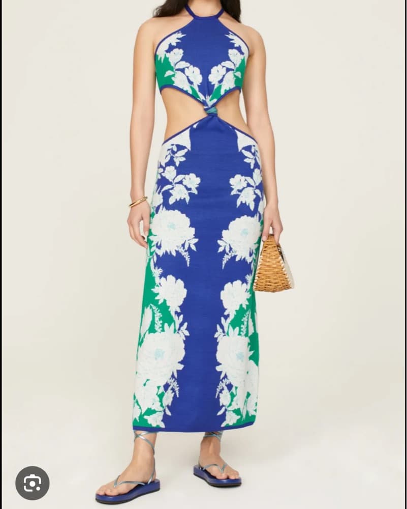 Farm Rio Soft Garden Knit Dress - Image 1