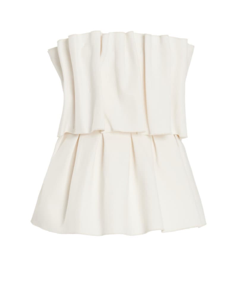 House Of Dagmar Strapless Ruffle Top - Image 3