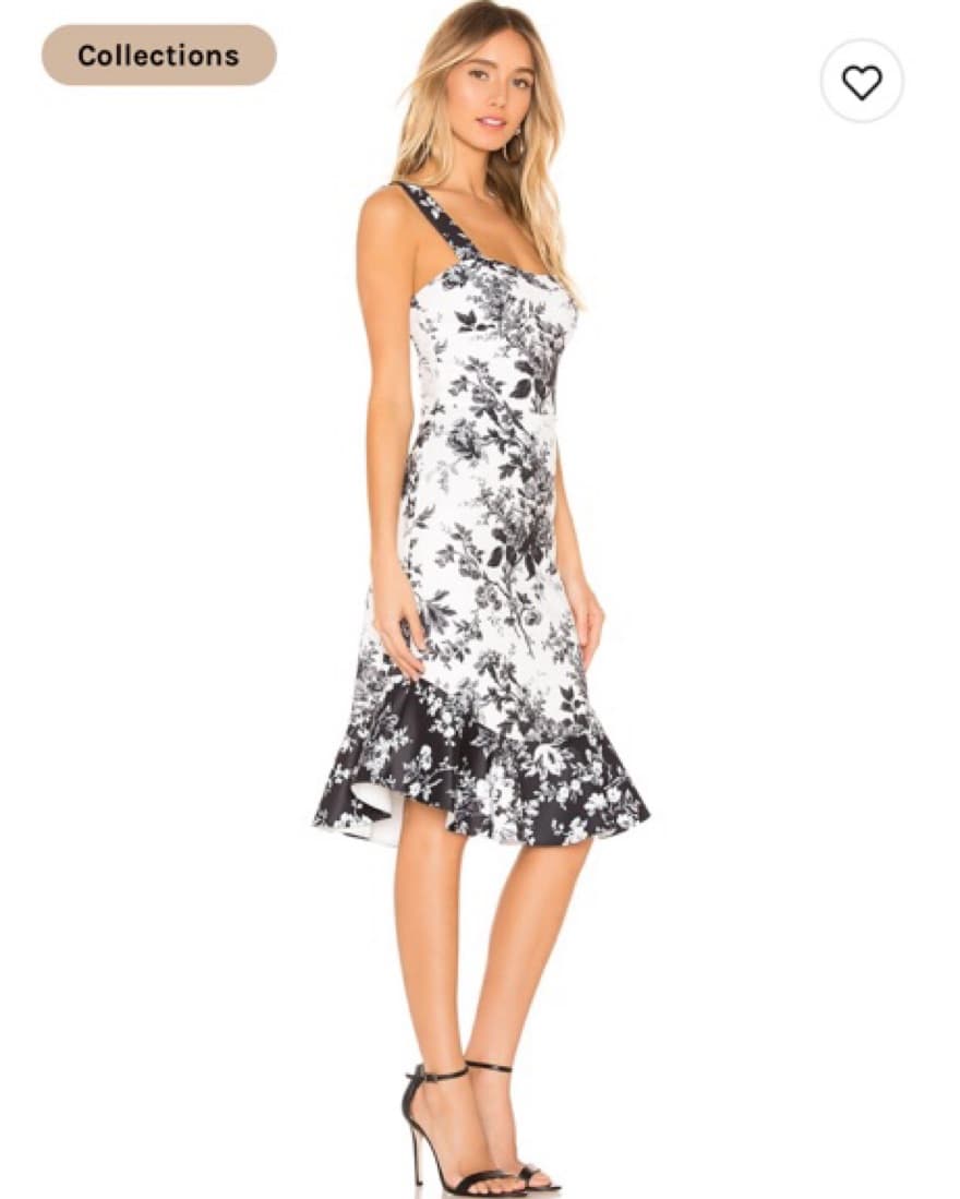Black and White Midi Dress - Image 2
