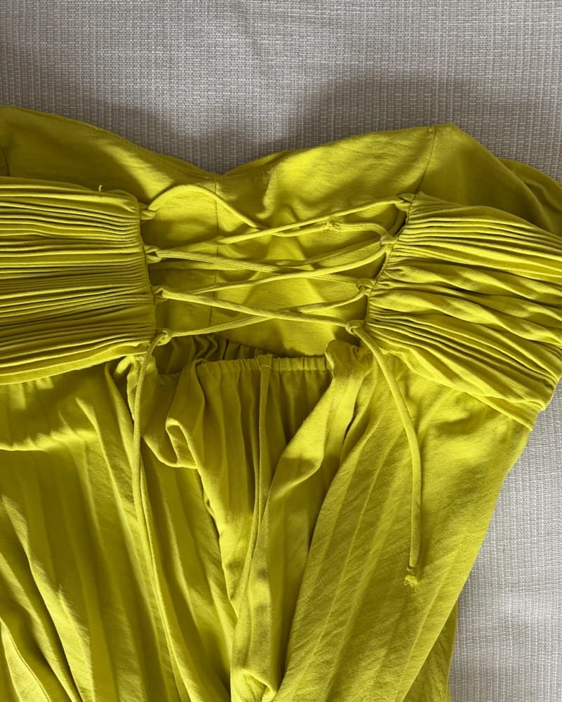 Dapheni Dress in Chartreuse - Image 4