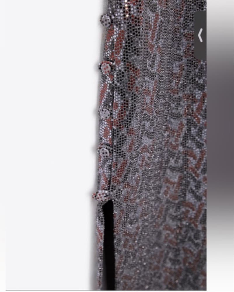 Silver sequin zara dress - Image 4