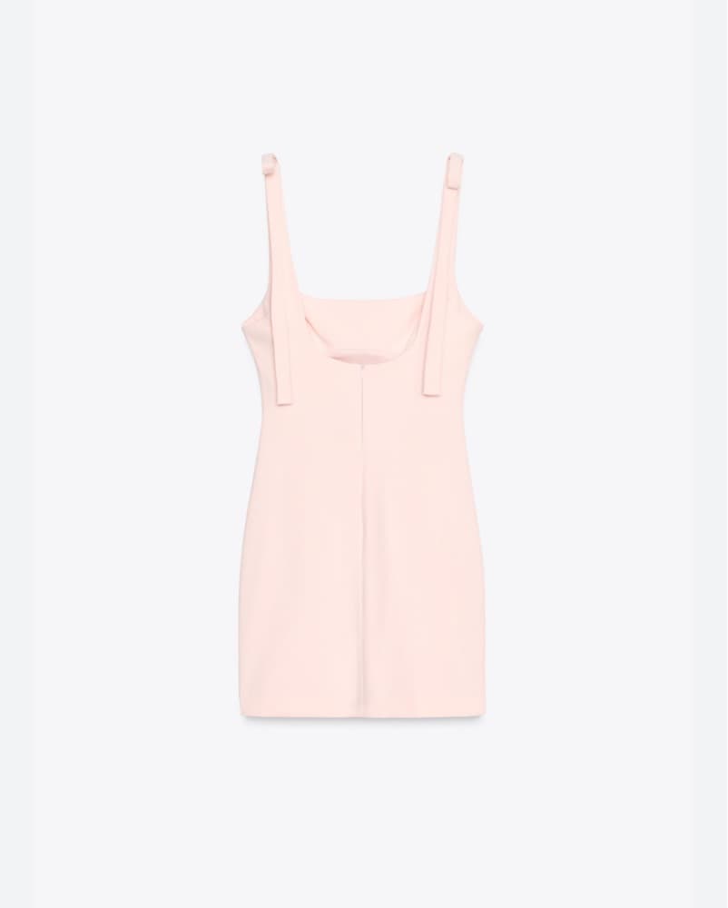 Zara Short Tie-Strap Dress Pastel Pink - Image 4