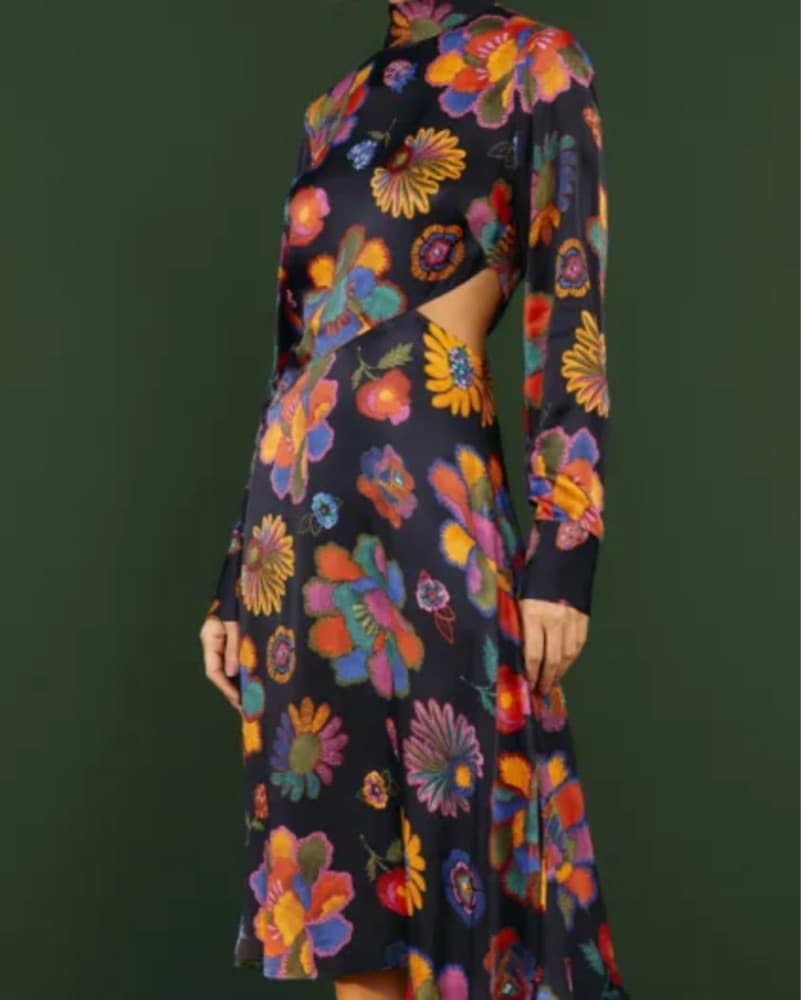 Farm Rio Lily’s Garden Midi Dress - Image 1