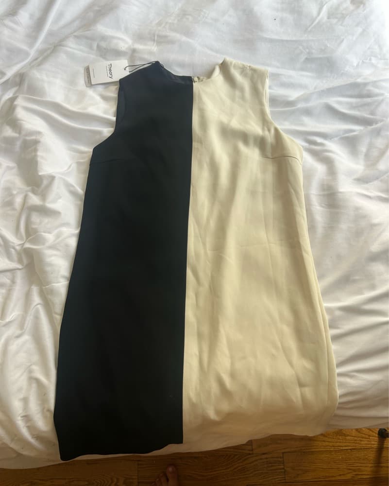 Theory Split Shift Admiral Crepe Dress - Image 2
